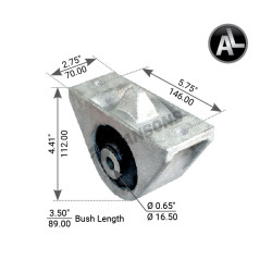 Image of Cabin  Mount from MHD. Part number: 360.043