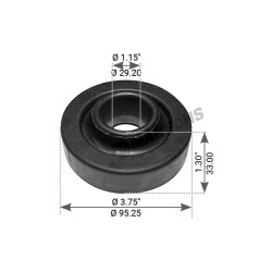 Image of Engine Mount from MHD. Part number: 360.051