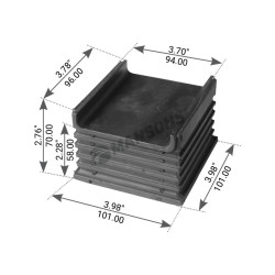 Image of Lower Pad, Spring Insulator from MHD. Part number: 360.057