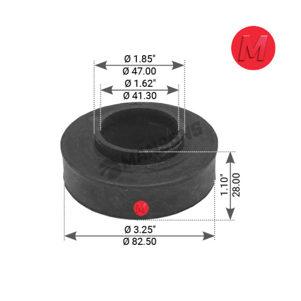 Image of Cabin Mount from MHD. Part number: 360.103
