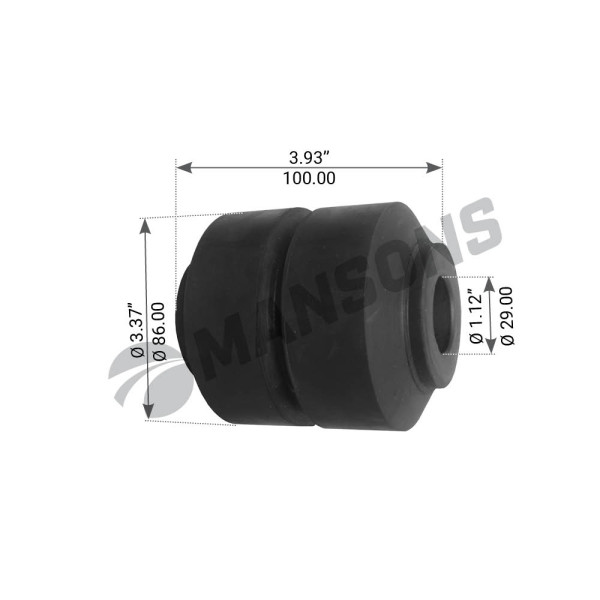 Image of Equalizer Bush from MHD. Part number: 460.005