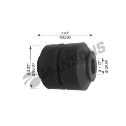 Image of Equalizer Bush from MHD. Part number: 460.005