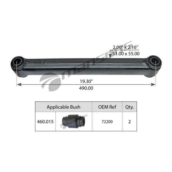 Image of Torque Arm Assly. from MHD. Part number: 460.009