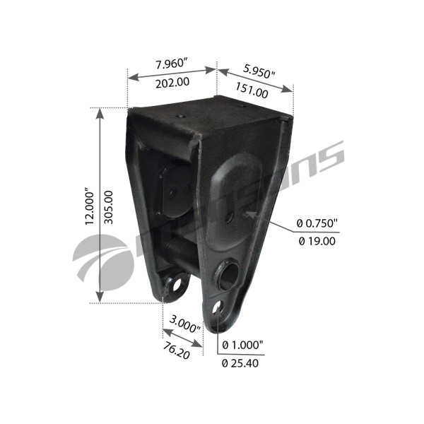 Image of Hanger from MHD. Part number: 460.044