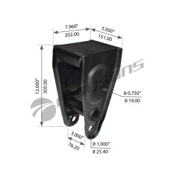 Image of Hanger from MHD. Part number: 460.044