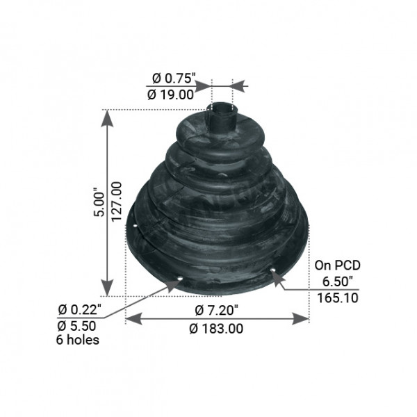 Image of Cabin Mount from MHD. Part number: 540.030