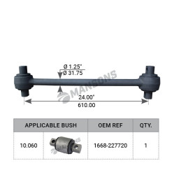 Image of Torque Rod Assly from MHD. Part number: 540.004