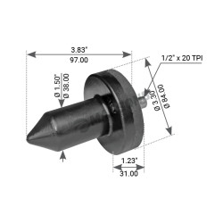 Image of Hood Pin from MHD. Part number: 540.014