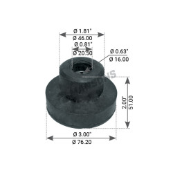 Image of Cabin Mount from MHD. Part number: 540.030