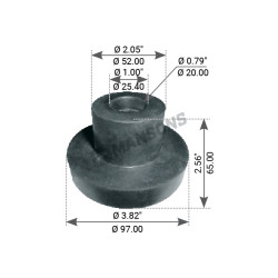 Image of Motor Mount from MHD. Part number: 540.036