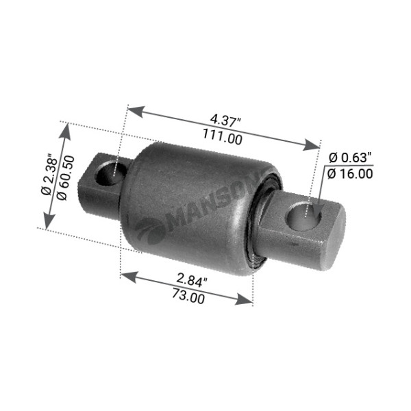 Image of Torque Rod Bush from MHD. Part number: 540.089