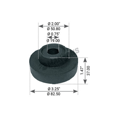 Image of Transmission Mount from MHD. Part number: 560.048