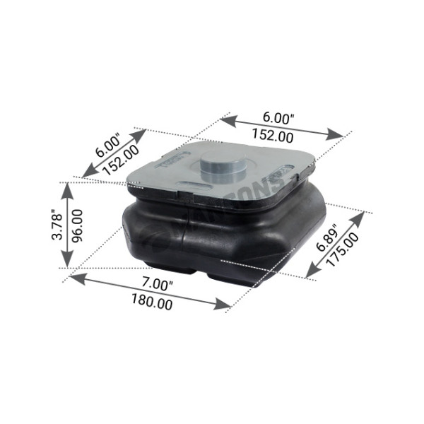 Image of Insulator Pad from MHD. Part number: 560.170