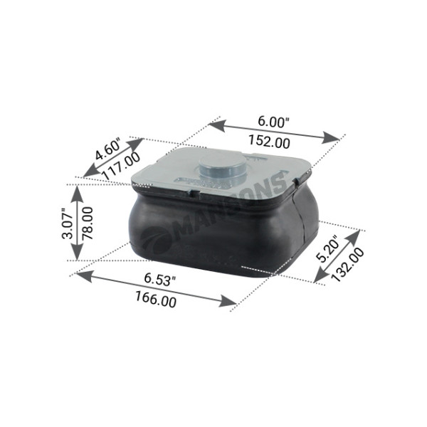 Image of Insulator Pad from MHD. Part number: 560.172