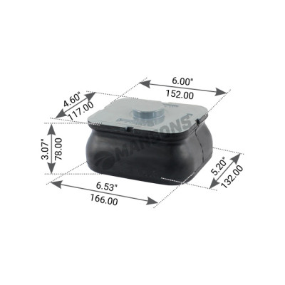 Image of Insulator Pad from MHD. Part number: 560.172