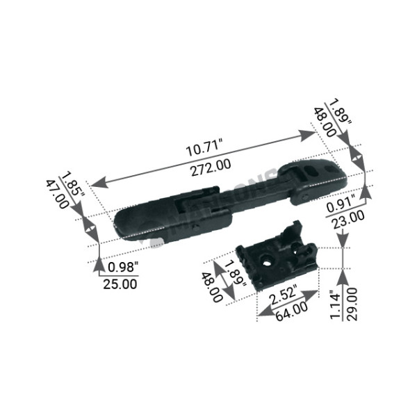 Image of Hood Latch from MHD. Part number: 560.192