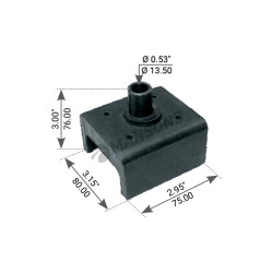 Image of Insulator Cab Mount from MHD. Part number: 580.206