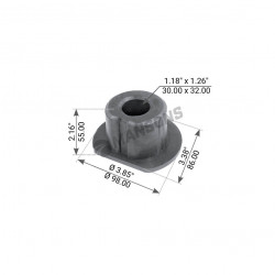 Image of Foot Pin Bush from MHD. Part number: 600.188