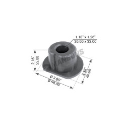 Image of Foot Pin Bush from MHD. Part number: 600.188