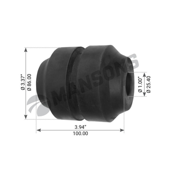 Image of Equalizer Bush from MHD. Part number: 720.022