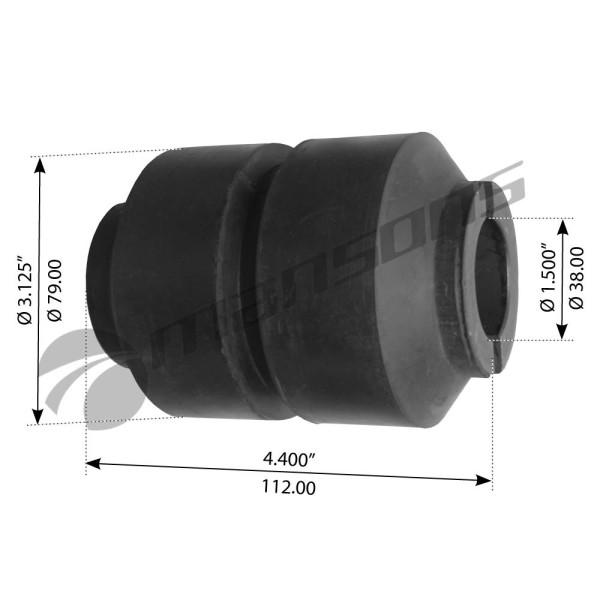 Image of Equalizer Bush from MHD. Part number: 720.024