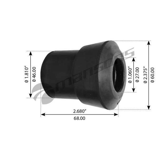 Image of Equalizer Bushing from MHD. Part number: 720.049