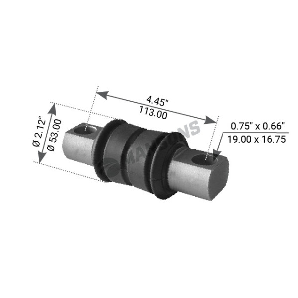 Image of Torque Rod Bush from MHD. Part number: 900.393