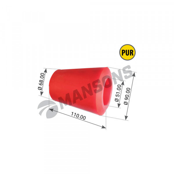 Image of Pu Equalizer Bush from MHD. Part number: MPU5384