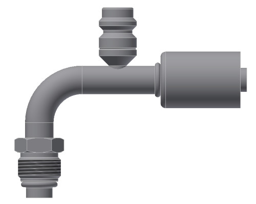 Image of A/C Refrigerant Hose Fitting from Sunair. Part number: SA-52217-08-08S