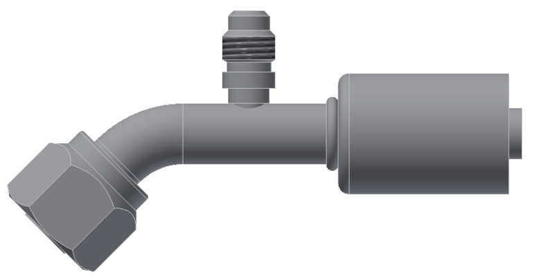 Image of A/C Refrigerant Hose Fitting from Sunair. Part number: SA-52711-12-12S