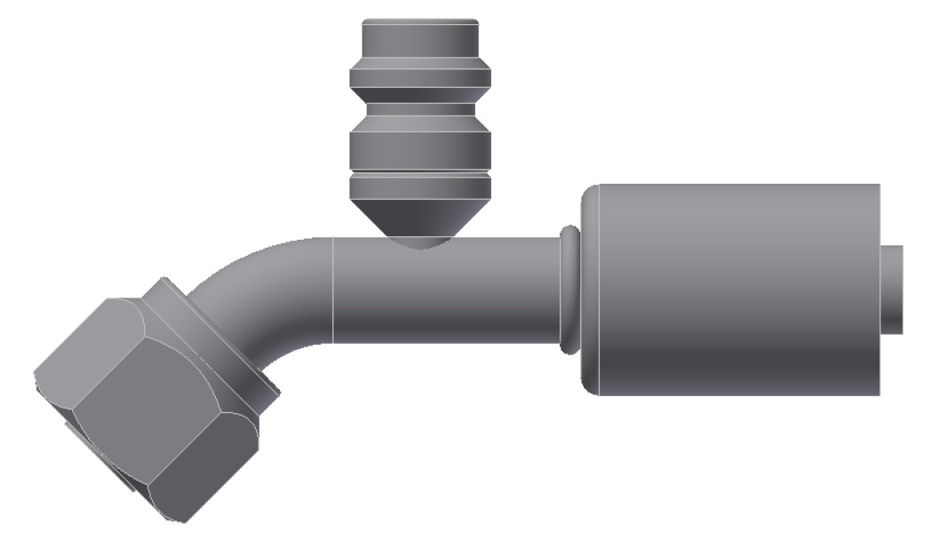 Image of A/C Refrigerant Hose Fitting from Sunair. Part number: SA-52718-08-08S