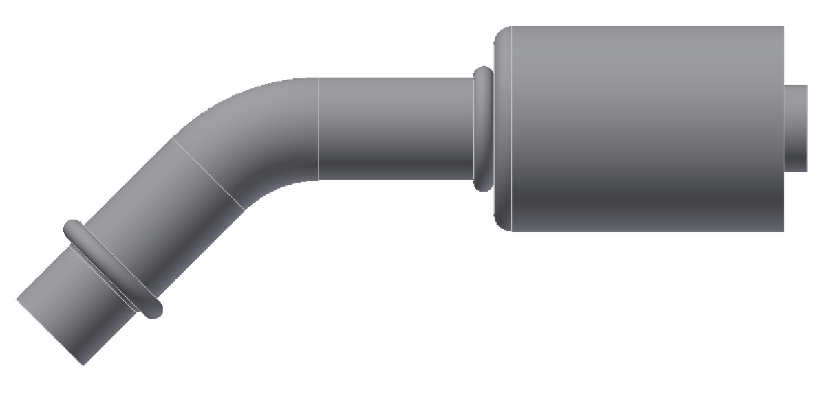 Image of A/C Refrigerant Hose Fitting from Sunair. Part number: SA-52725-06-06S