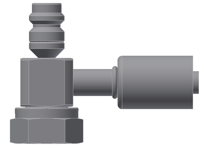 Image of A/C Refrigerant Hose Fitting from Sunair. Part number: SA-52735-10-12S