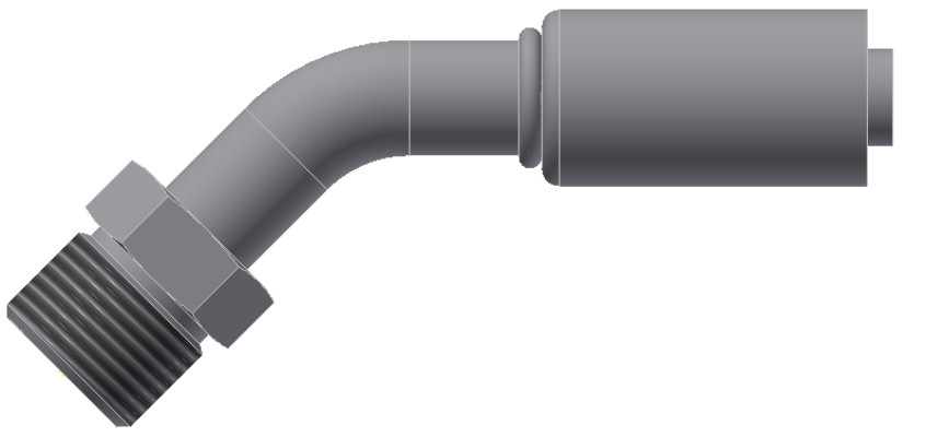 Image of A/C Refrigerant Hose Fitting from Sunair. Part number: SA-53207-08-08S