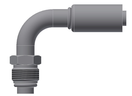 Image of A/C Refrigerant Hose Fitting from Sunair. Part number: SA-53214-06-06S