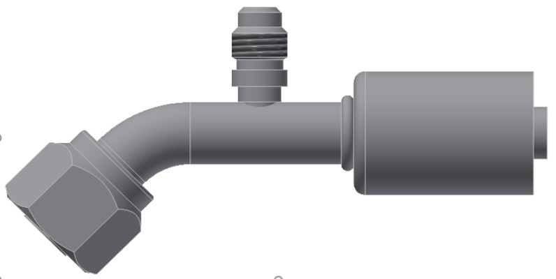 Image of A/C Refrigerant Hose Fitting from Sunair. Part number: SA-53711-12-12S