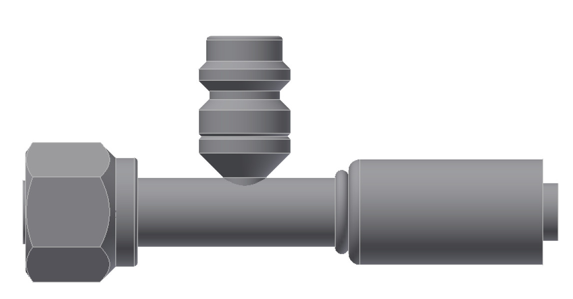 Image of A/C Refrigerant Hose Fitting from Sunair. Part number: SA-53717-06-06S