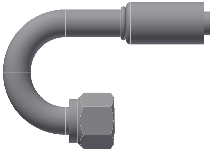 Image of A/C Refrigerant Hose Fitting from Sunair. Part number: SA-53771-10-10S