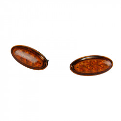 Image of MARKER LAMP SET AMBER OVAL LED from World American. Part number: WA128-4009SET