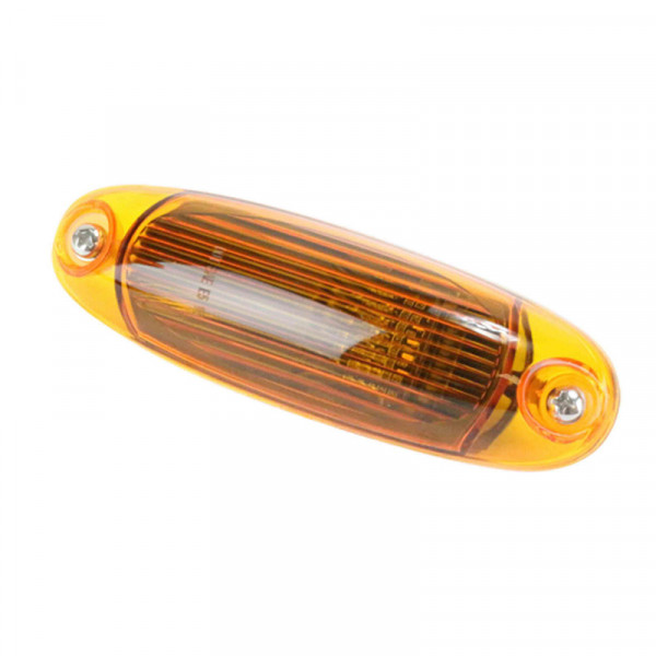 Image of MARKER LAMP AMBER OVAL LED from World American. Part number: WA128-4010