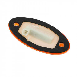Image of CAB MARKER LAMP AMBER OVAL LED from World American. Part number: WA128-4030