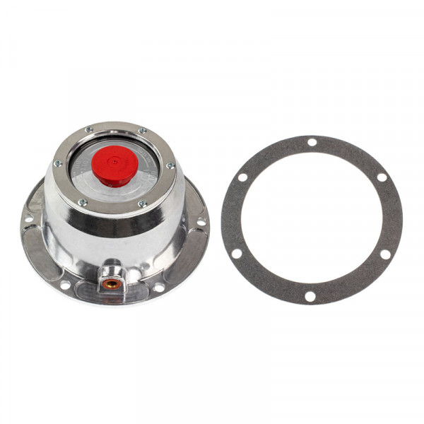 Image of HUB CAP - 6-HOLE ALUM W/ PLUG from World American. Part number: WA14-5065