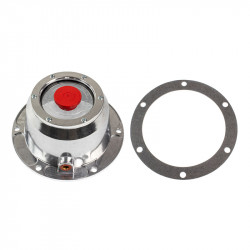 Image of HUB CAP - 6-HOLE ALUM W/ PLUG from World American. Part number: WA14-5065