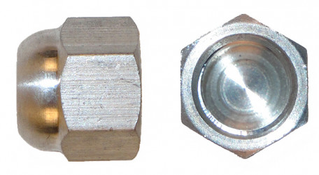 Image of A/C Service Valve Cap - 1/4" ALUMINUM HEX CAP from Sunair. Part number: 091-917