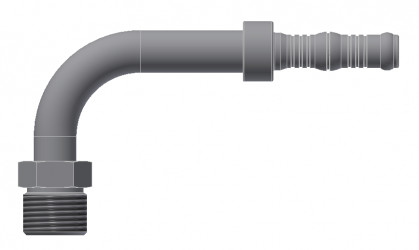 Image of A/C Refrigerant Hose Fitting - 90 degree  Male Insert O-ring Steel Ftg Kit from Sunair. Part number: BC-54208-10-12K