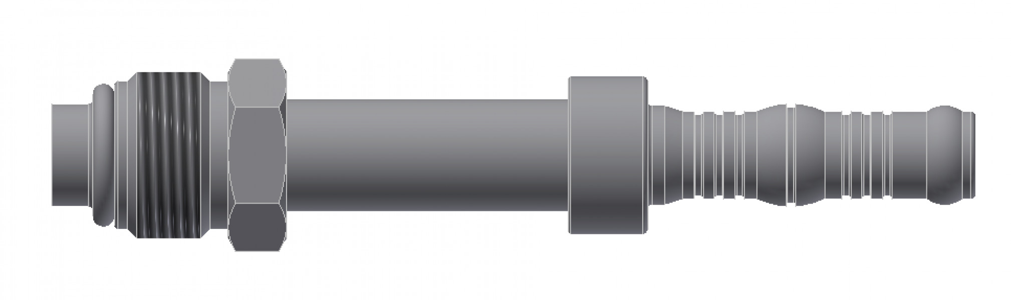 Image of A/C Refrigerant Hose Fitting - O-RING MALE SWIVEL, STRAIGHT from Sunair. Part number: BC-54213-06-08