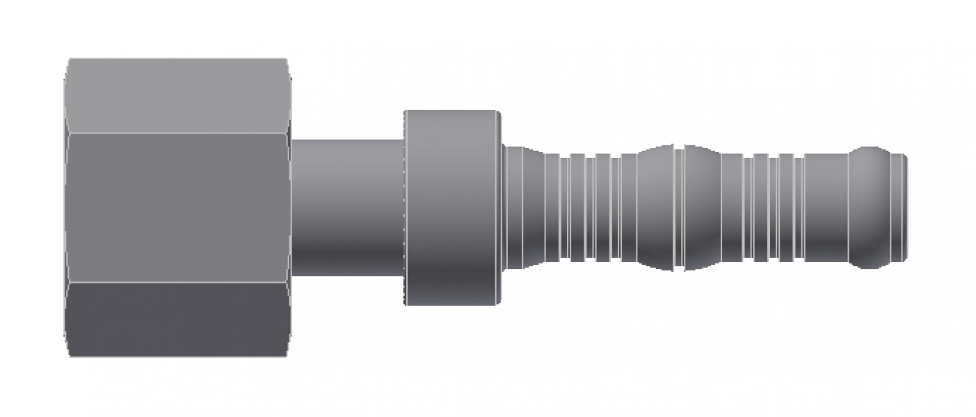 Image of A/C Refrigerant Hose Fitting - Strt Fem ORFS Steel Ftg Kit from Sunair. Part number: BC-54501-06-06K