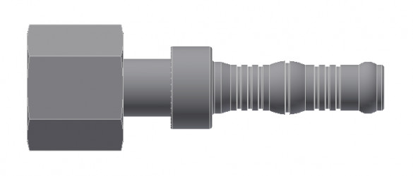 Image of A/C Refrigerant Hose Fitting - ORFS FEMALE SWIVEL, STRAIGHT from Sunair. Part number: BC-54501-12-12