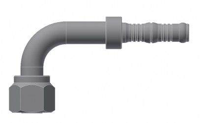Image of A/C Refrigerant Hose Fitting - 90 degree  Fem O-ring Steel Ftg Kit from Sunair. Part number: BC-54706-10-12K