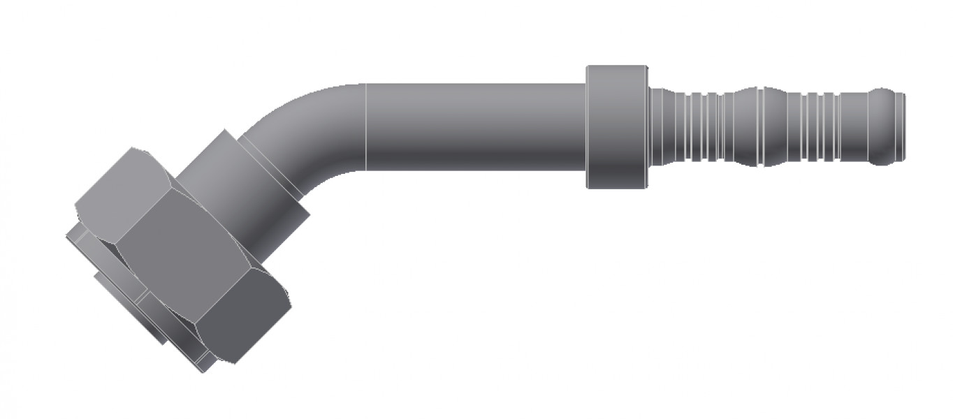 Image of A/C Refrigerant Hose Fitting - 45uc0u65533  Fem Tube-o Steel Ftg Kit from Sunair. Part number: BC-54708-10-08K